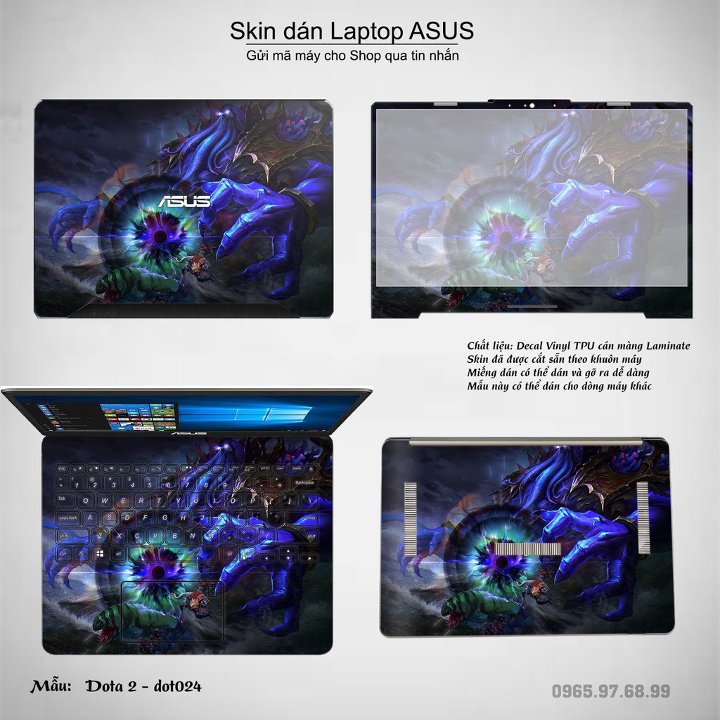 Skin dán Laptop Asus in hình Dota 2 _nhiều mẫu 4 (inbox mã máy cho Shop)