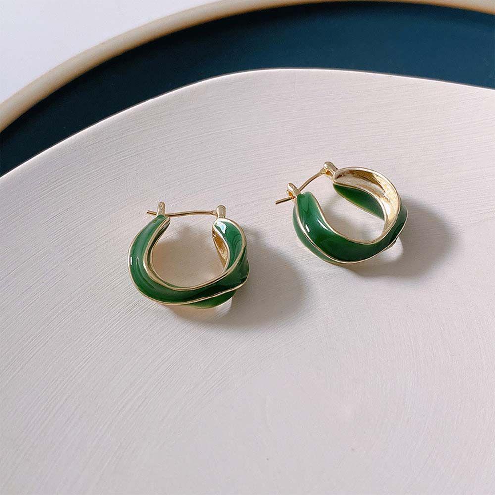 Bông Tai Hình Chữ C Phong Cách Hàn Quốc Dành Cho Nữ