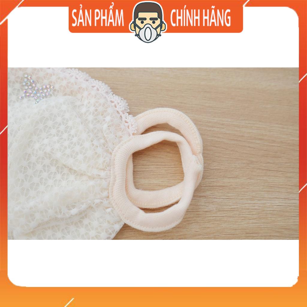 Khẩu trang vải lưới có hoa văn thiết kế độc lạ thời trang phụ nữ