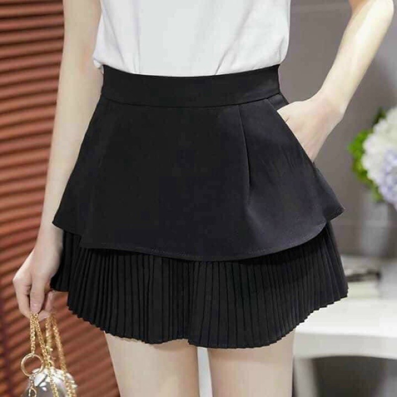 Chân váy tầng xếp ly ép mẫu mới