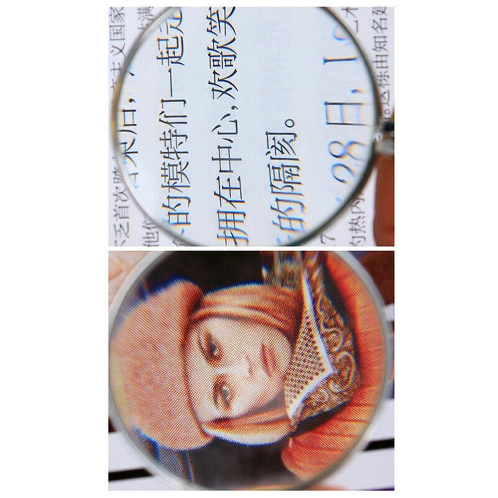 NIUYOU 5X Magnifying Glass Necklace Jewelry Loupe Monocle Pendant Reading Magnifier Chain