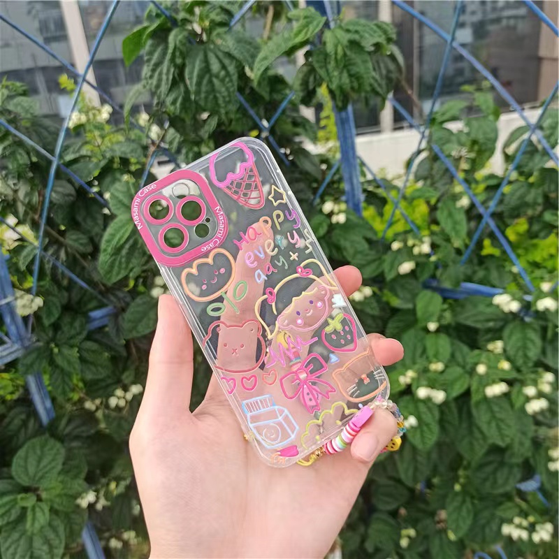 Casing Samsung Galaxy S23 A02S A03S A53 A23 A33 A13 A52 A52S A32 A72 A12 A22 Lte A50 A50S A30S A71 A51 A31 A20 A30 A21S M12 M22 M32 S20 FE S22 S22+ S21 S21+ Ultra Plus 4G 5G Angel Eyes Colorful Cartoon Graffiti Girl Clear Shockproof Soft Phone Case STD 18