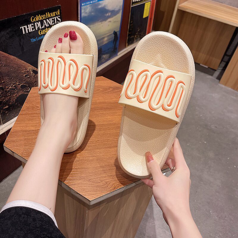 Dép Nữ MWC Quai Ngang Đế Bệt Trend Của Năm NUDE- 8113