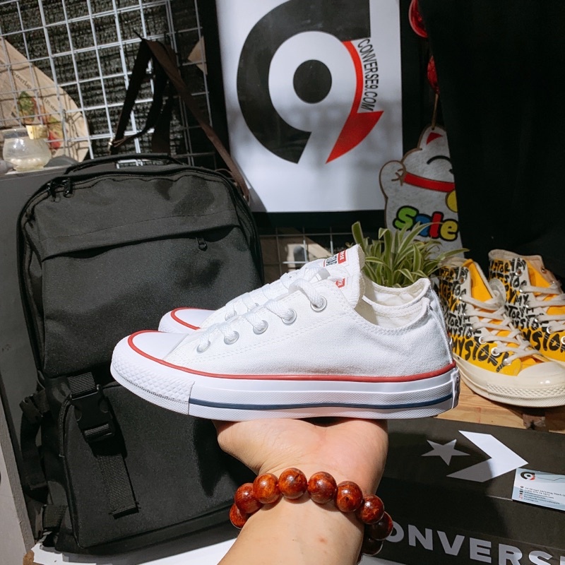 (Chính Hãng) giày Converse classic trắng thấp cổ