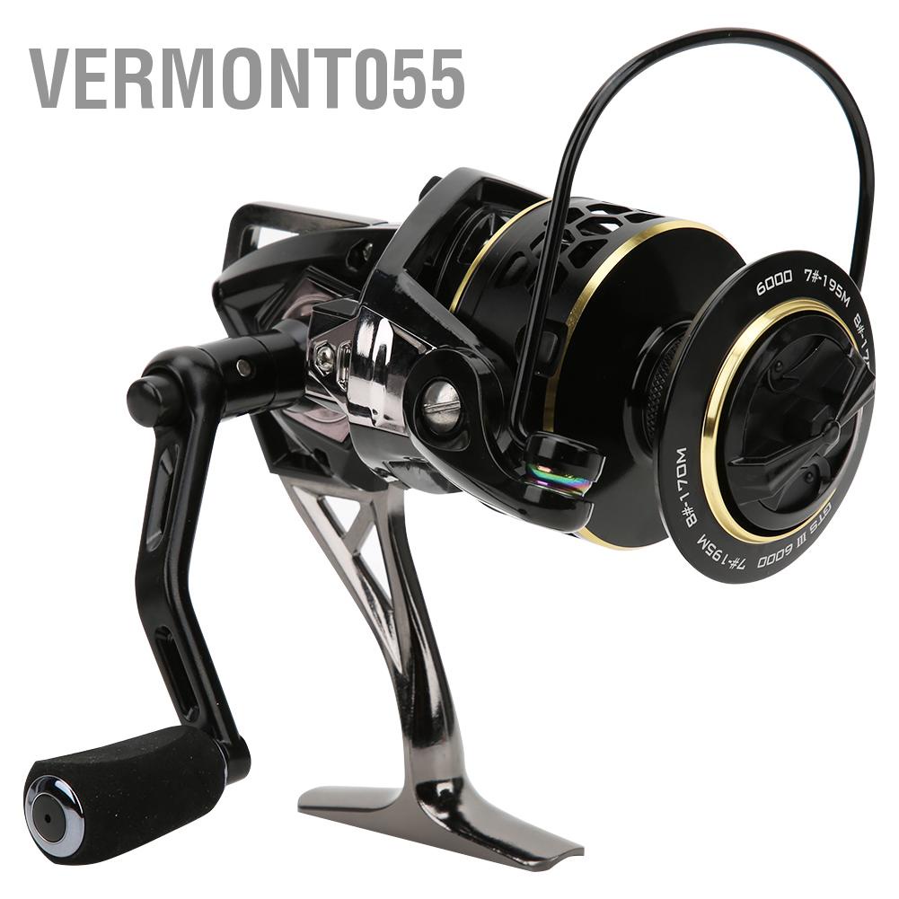 Vermont055 Metal Right / Left Interchangeable Spinning Fishing Reel Saltwater Fish Bait Casting Wheel