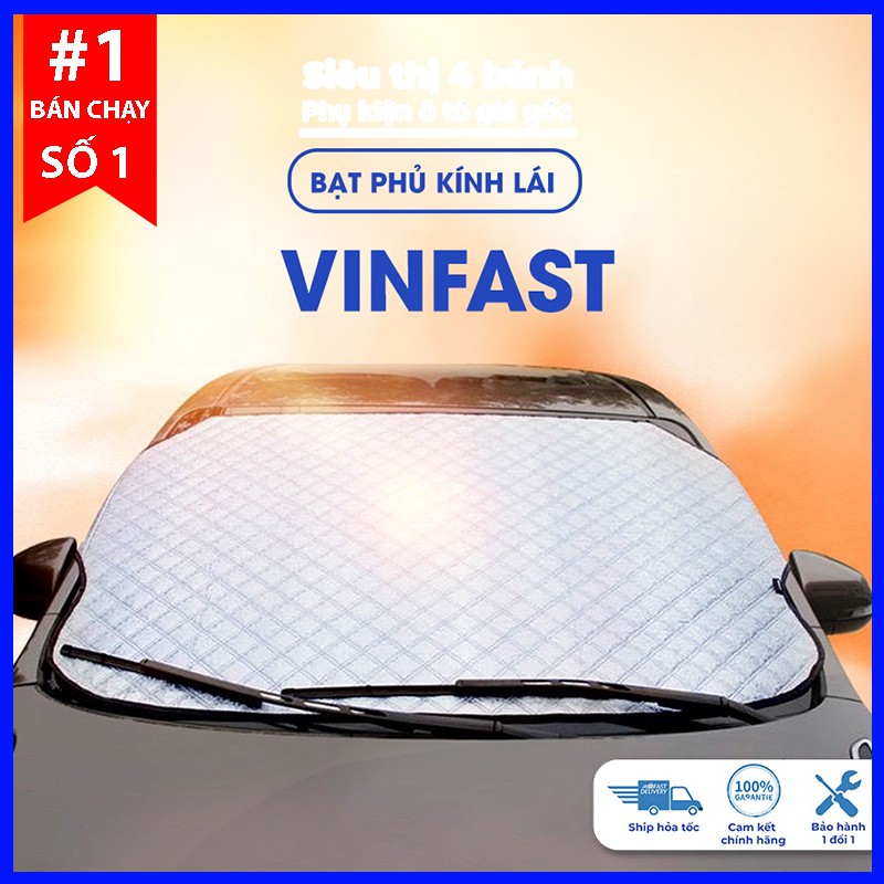 Bạt phủ kính lái Vinfast fadil lux a2.0 sa2.0 vf e34  ô tô cách nhiệt 4 lớp tráng bạc chống nắng bảo vệ xe ô tô