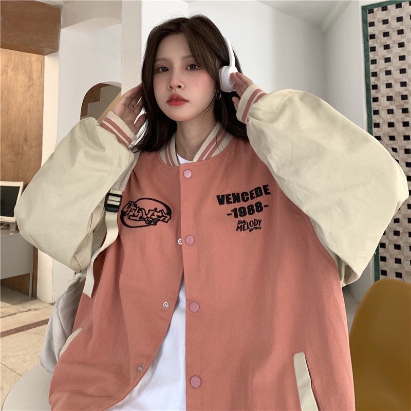 Áo Bomber phối tay Áo khoác thêu 2 lớp UNISEX Big Size nam nữ mặc được siêu hot