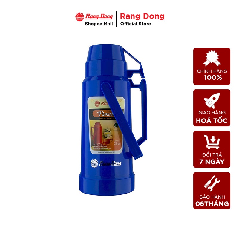 Phích đựng nước giữ nhiệt dung tích 2 lít cao cấp Rạng Đông (Model:RD-2035 N10.E)