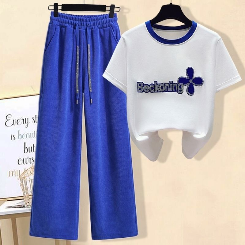 Áo thun/Quần dài/Set thời trang hè cho nữ Klein Blue