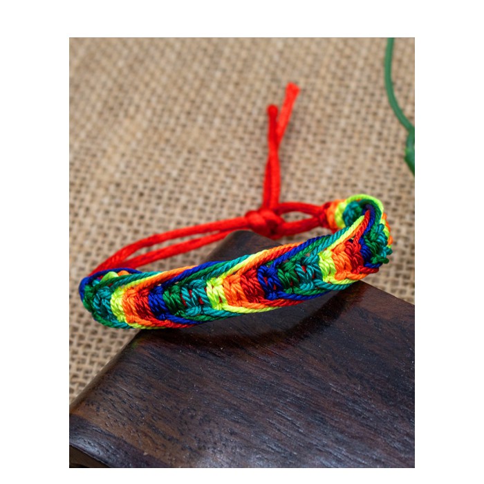 Vòng chỉ đỏ tây tạng bện kiển cá tính CD31