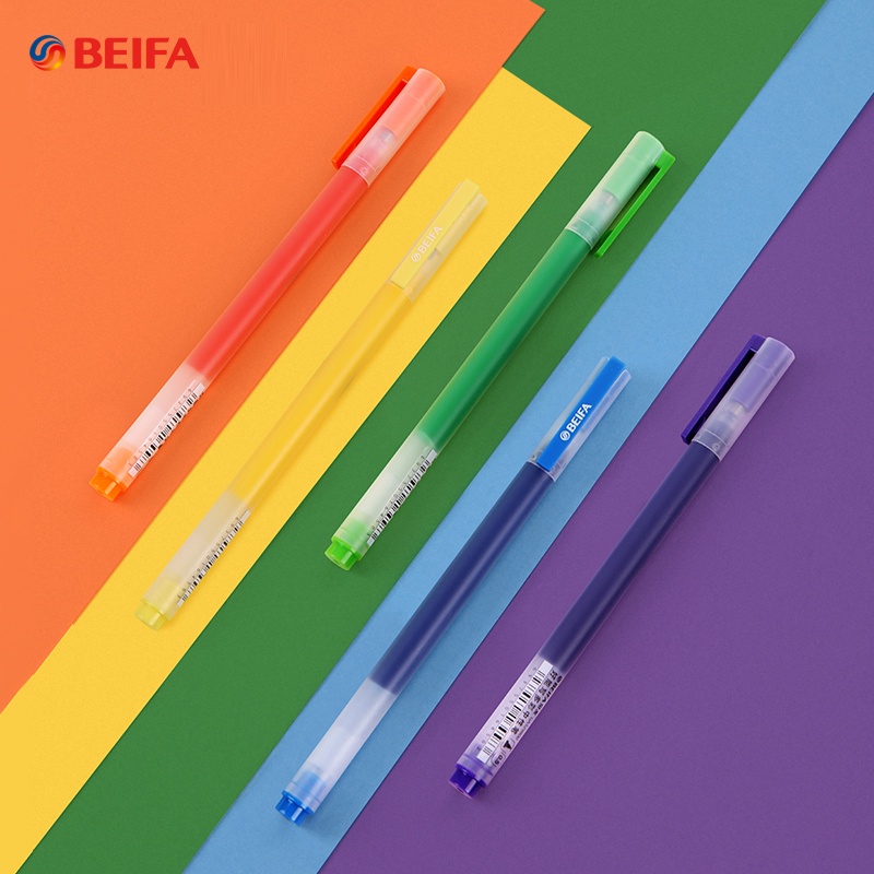 Set 7 Bút Bi Ngòi 0.5MM 1800M Nhiều Màu Sắc