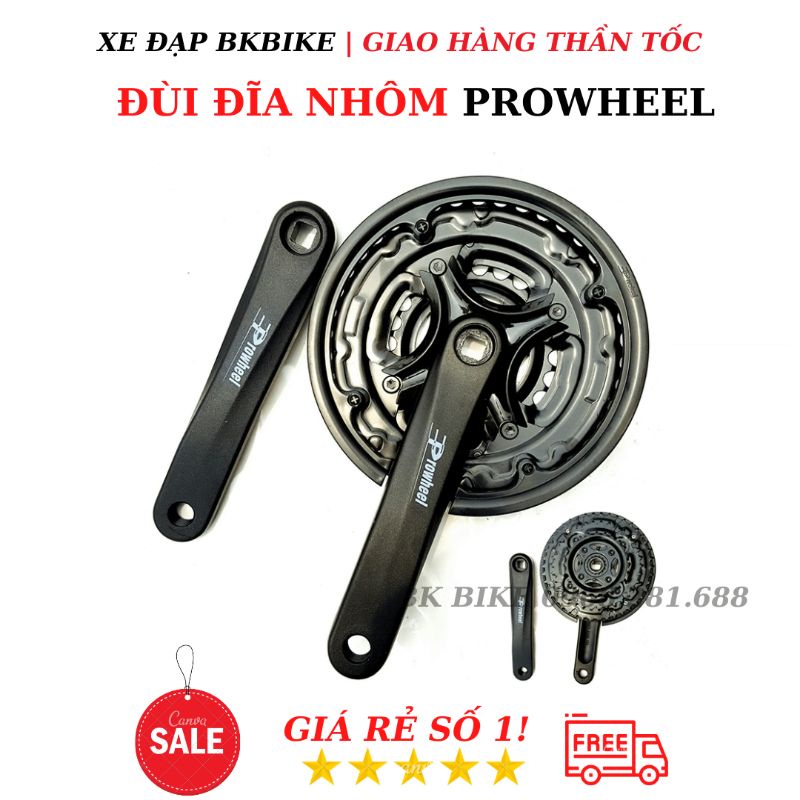 Đùi đĩa nhôm Prowheel 24-34-42T