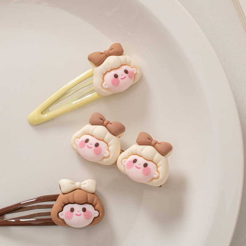 (0433) Cặp Tóc Hình Mặt Chibi Dễ Thương Xinh Xắn Cho Nữ