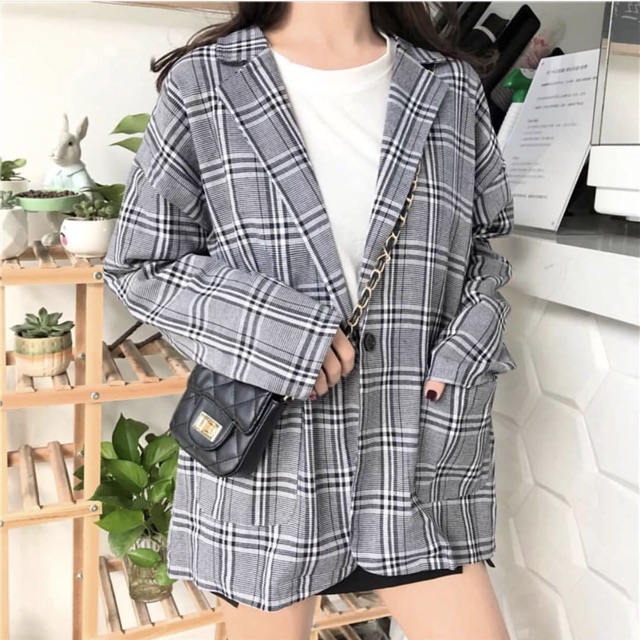 Blazer kẻ [Ảnh thật] | BigBuy360 - bigbuy360.vn