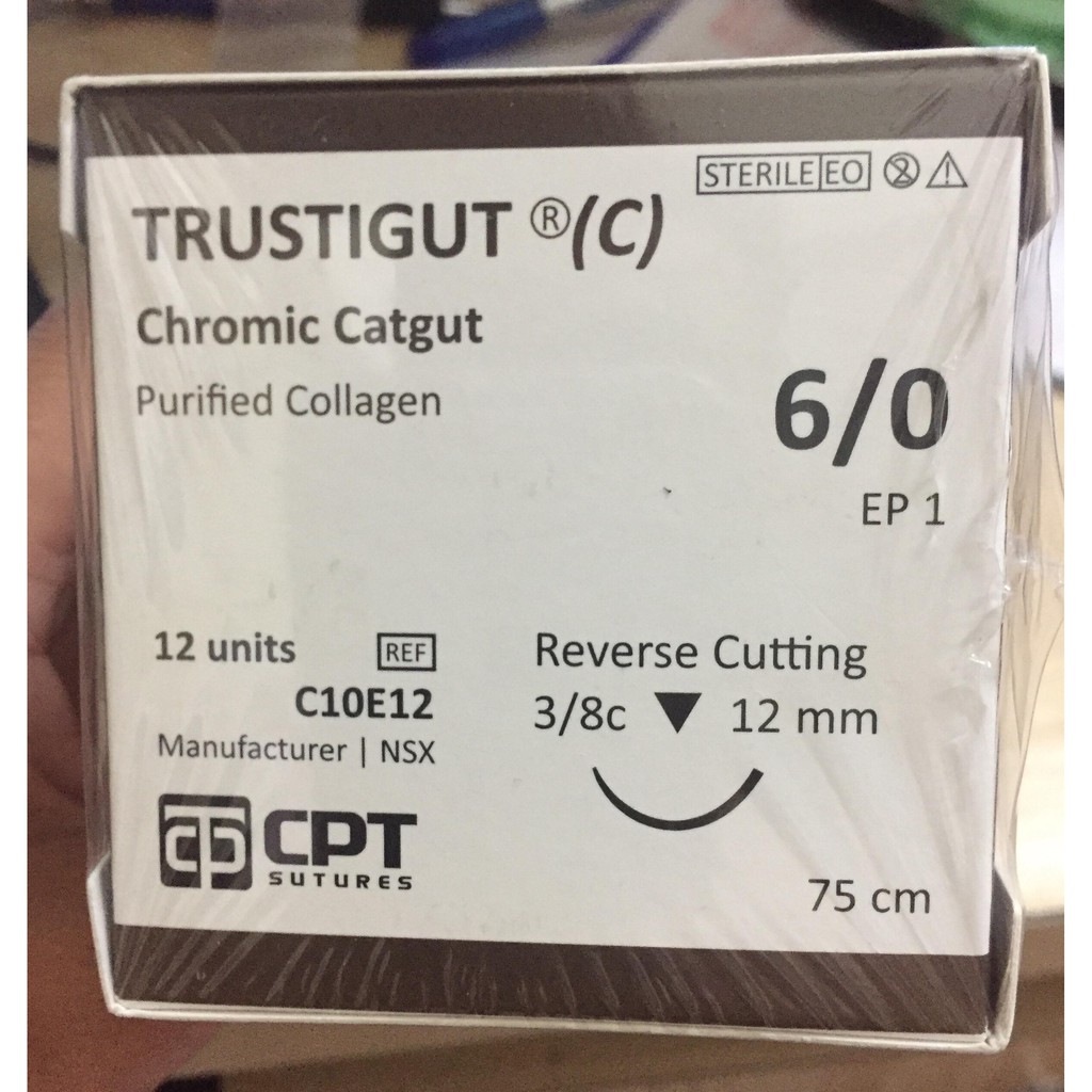 Chỉ treo cung mày tự tiêu 6/0,