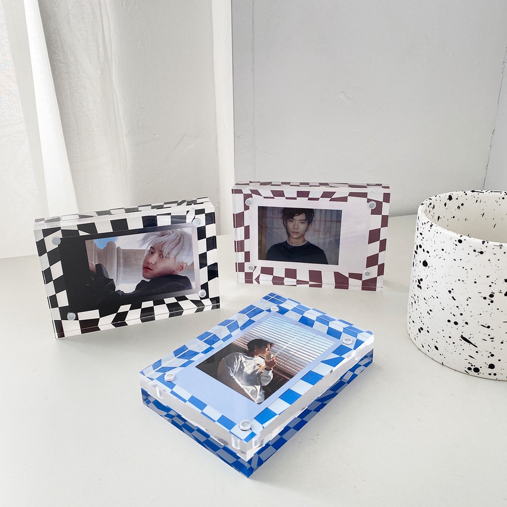 Khung Ảnh Nam Châm Họa Tiết Checkerboard