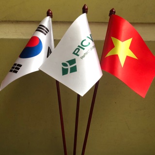 Cờ để bàn in logo công ty