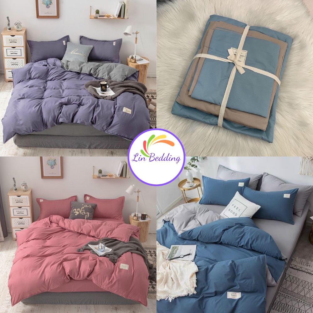 Bộ chăn ga gối cotton Tici Lin Bedding, Ga giường drap đầy đủ kích thước m6, m8, 2m2 chưa kèm ruột