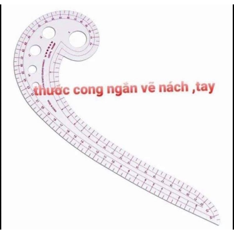 Thước Dẻo Vẽ Cong Vòng Nách Tay Áo