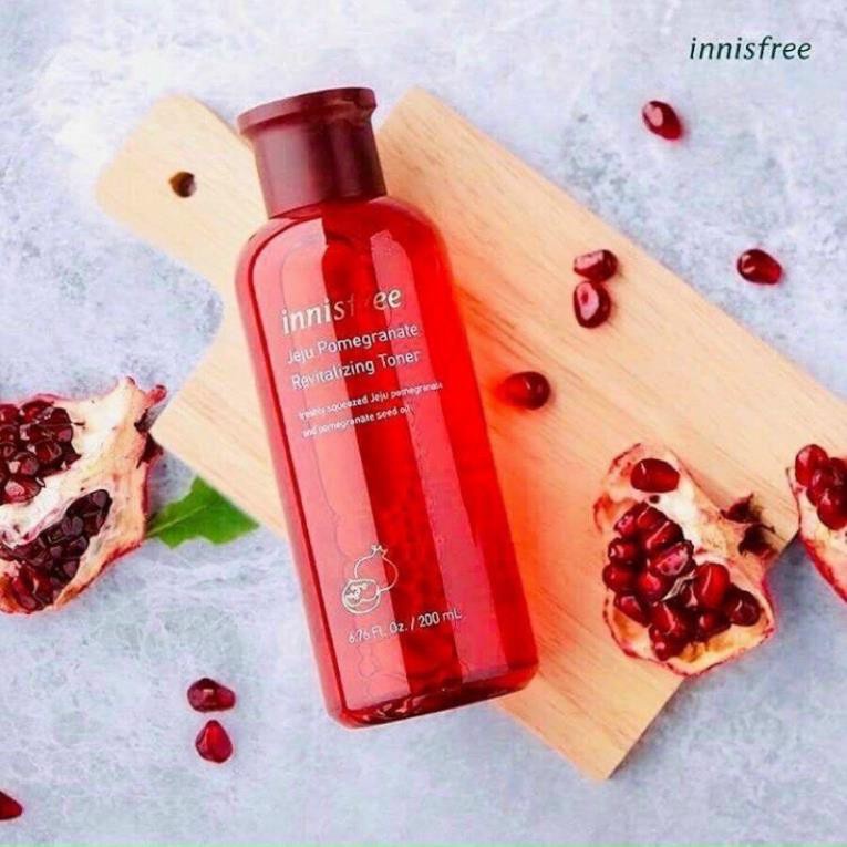 Nước Hoa Hồng Lựu Đỏ, Toner Lựu Đỏ Innisfree 200ml Cấp Ẩm, Se Khít Lỗ Chân Lông