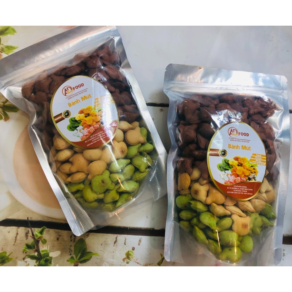 500g bánh gấu Mix 3 vị chùm ngây, cacao, kem sữa