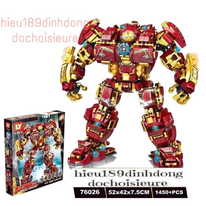 Lắp ráp xếp hình Bộ giáp người sắt Hulbuster DLP5001