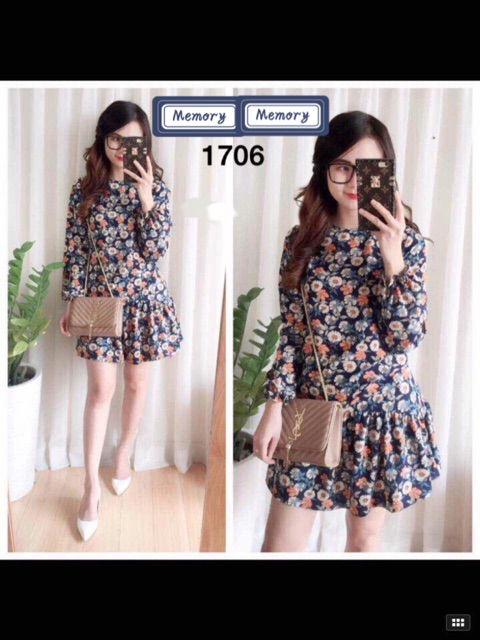 Đầm Suông Hoa Đuôi Cá