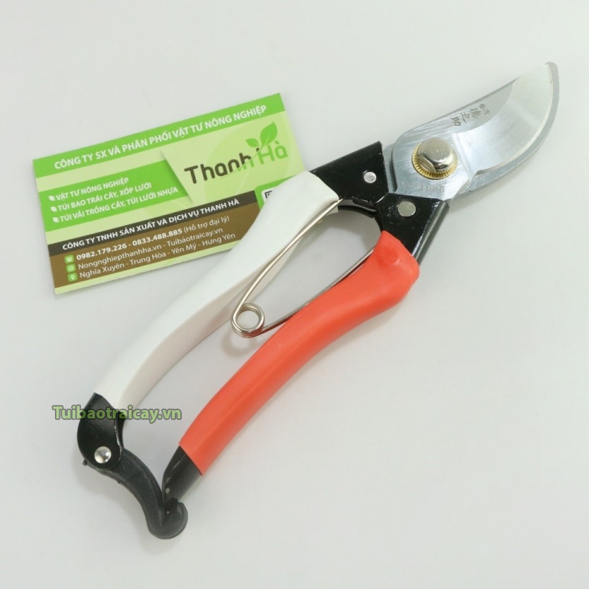 Kéo cắt cây cảnh, kéo cắt tỉa cành hàng Nhật Bản cán đỏ trắng - K78