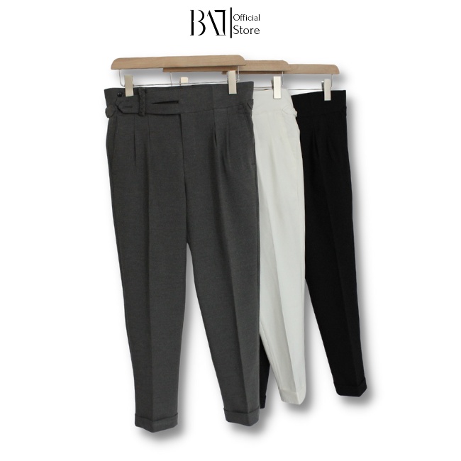 Quần âu cạp cao nam BAT STORE thiết kế trẻ trung tôn dáng chất liệu vải đẹp co giãn