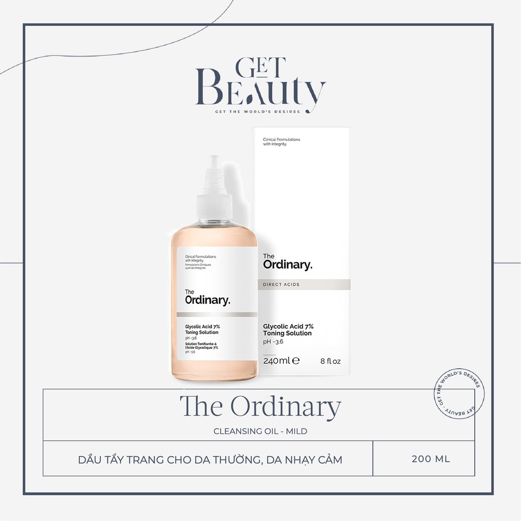 TONER TẨY DA CHẾT HÓA HỌC THE ORDINARY GLYCOLIC ACID 7% TONING SOLUTION