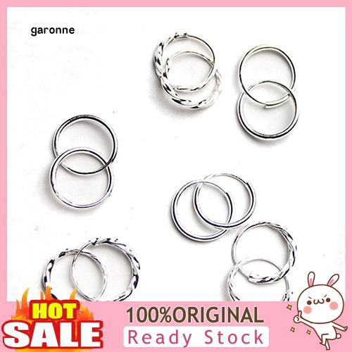 Khuyên tai dáng tròn đơn giản thời trang cho nữ