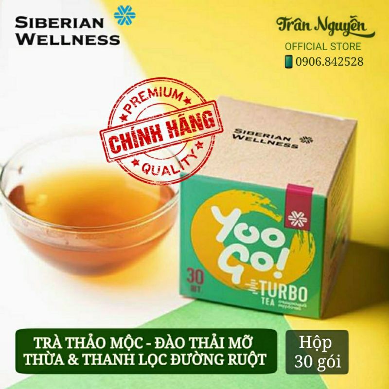 TRÀ THẢO MỘC THANH LỌC & ĐÀO THẢI MỠ THỪA YOO GO TURBO TEA - SIBERI 30 Gói