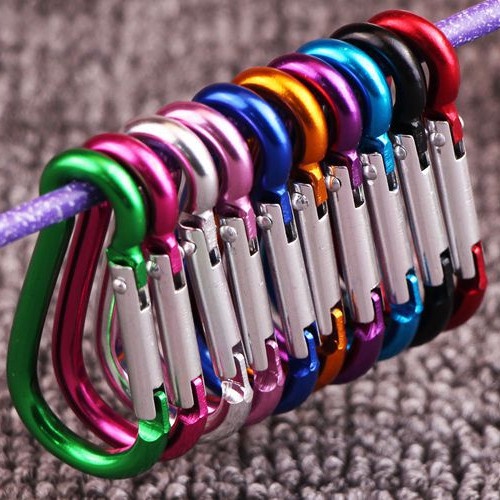 Treo móc khóa nhôm - Carabiner - Hàng Có Sẵn Trong Kho