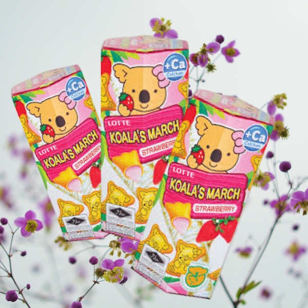 Bánh gấu nhân kem Lotte Koala's March Thái Lan - Lốc 6 Hộp