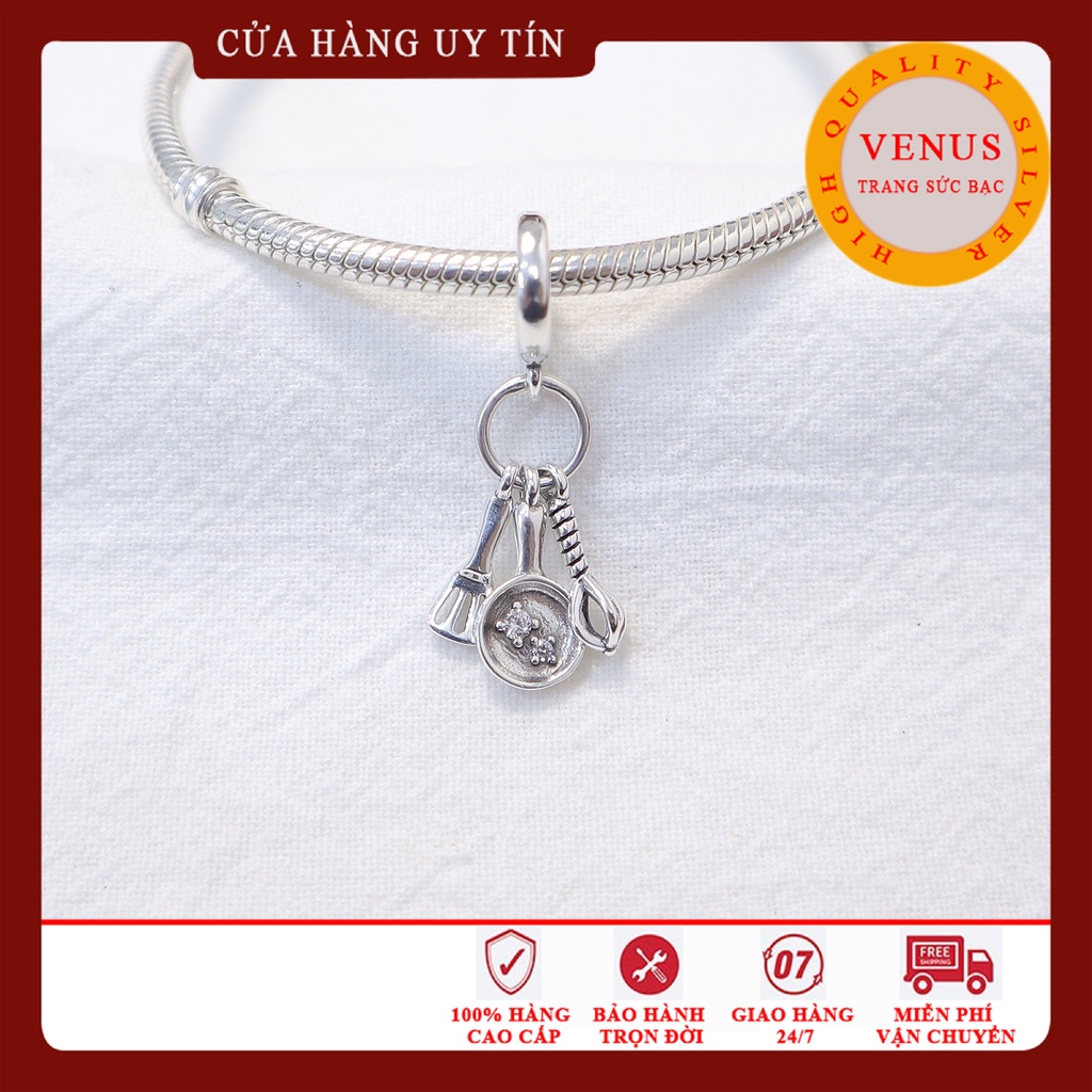 [Charm bạc 925 cao cấp] Charm bạc bộ phụ kiện bếp- Mã sản phẩm VENUSBEP