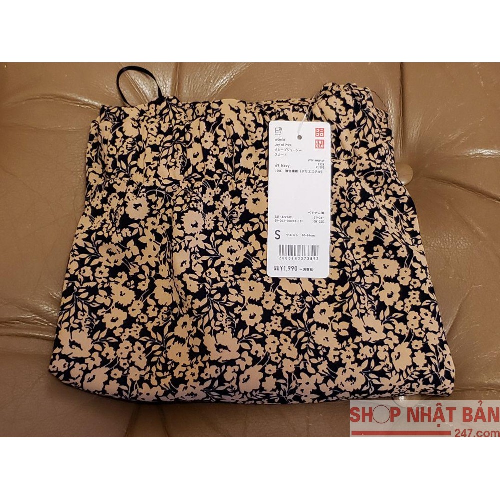 Chân váy Uni midi in hoa Nhật Bản- mã 422749