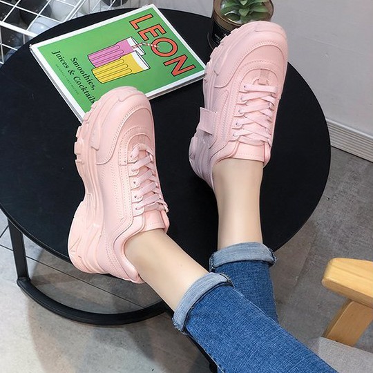 Giày Thể Thao Màu Hồng Vintage Mẫu Mới Nhất 2021