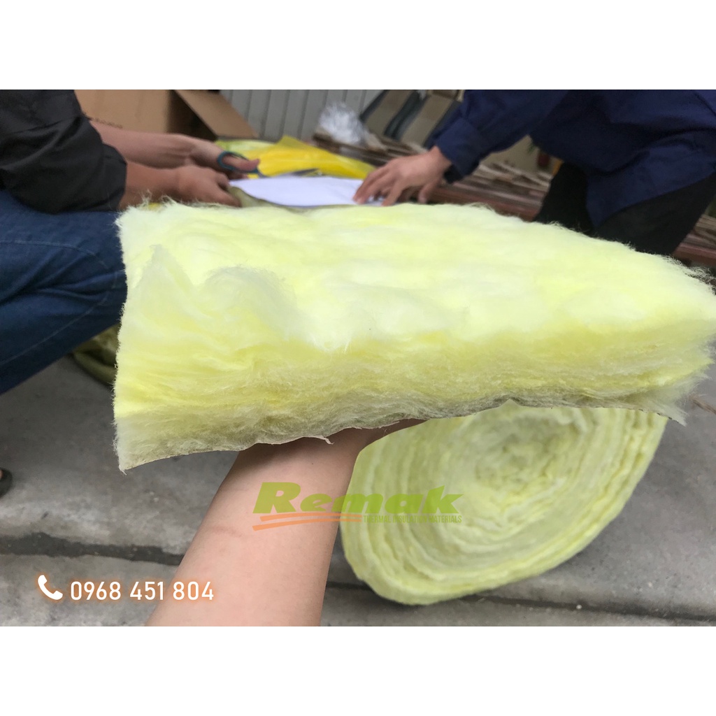 Bông sợi thủy tinh Glasswool Cách âm Cách nhiệt Remak