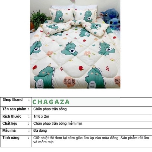 Chăn phao trần bông dày loại 1 bông hơi siêu nhẹ 1m8-2m cao cấp được chọn màu