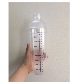 Bình shaker nhựa lắc trà sữa 1000ml