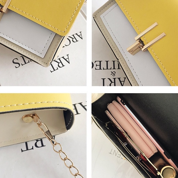 Túi đeo chéo nữ  TTF202 túi đeo chéo nữ dây xích chất da mềm, chống nước túi xách nữ đẹp đeo vai đi chơi dự tiệc