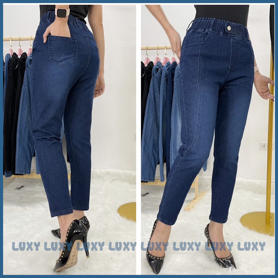 [Mã SKAMFSW175 giảm 10K đơn 50K] Quần jean nữ cao cấp cạp chun co giãn 4 chiều Luxy V291 đủ size từ 40kg-80kg