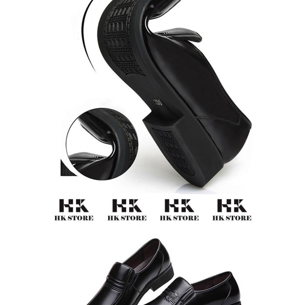 GIÀY DA NAM TRUNG NIÊN  💖 HK.STORE💖 da bò xịn hàng đẹp tăng chiều cao thêm 6cm kết hợp quần áo siêu đẹp