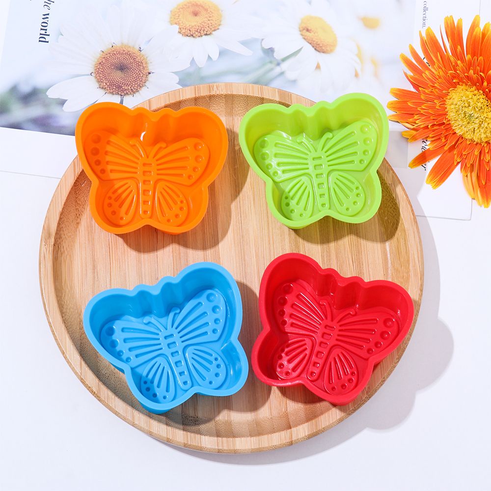 🍊Yann🍊 Khuôn Silicone làm bánh hình trái tim chống dính cách nhiệt có thể tái sử dụng