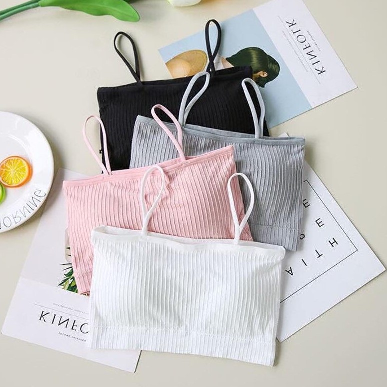 Áo bra gân tăm 2 dây quây ngang - áo lót nữ [Br04] | BigBuy360 - bigbuy360.vn