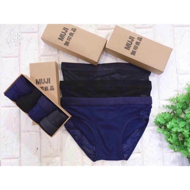 4 Quần sịp MUJI ĐÚC loại chéo -HỘP 4C sang trọng