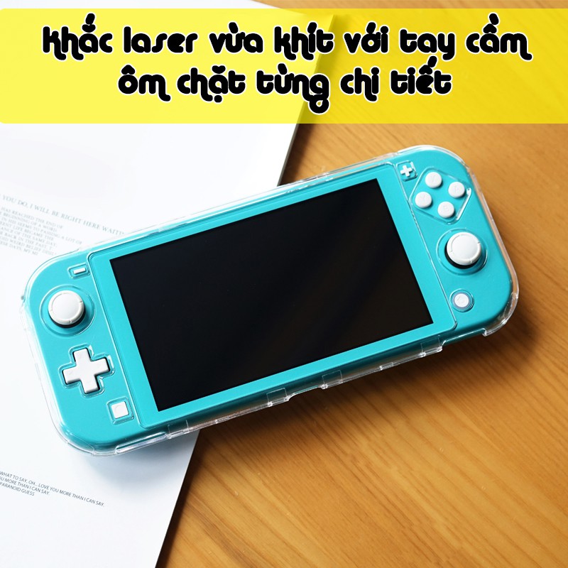 Ốp nhựa cứng trong suốt cho Nintendo Switch Lite, Case trong suốt cho Switch Lite