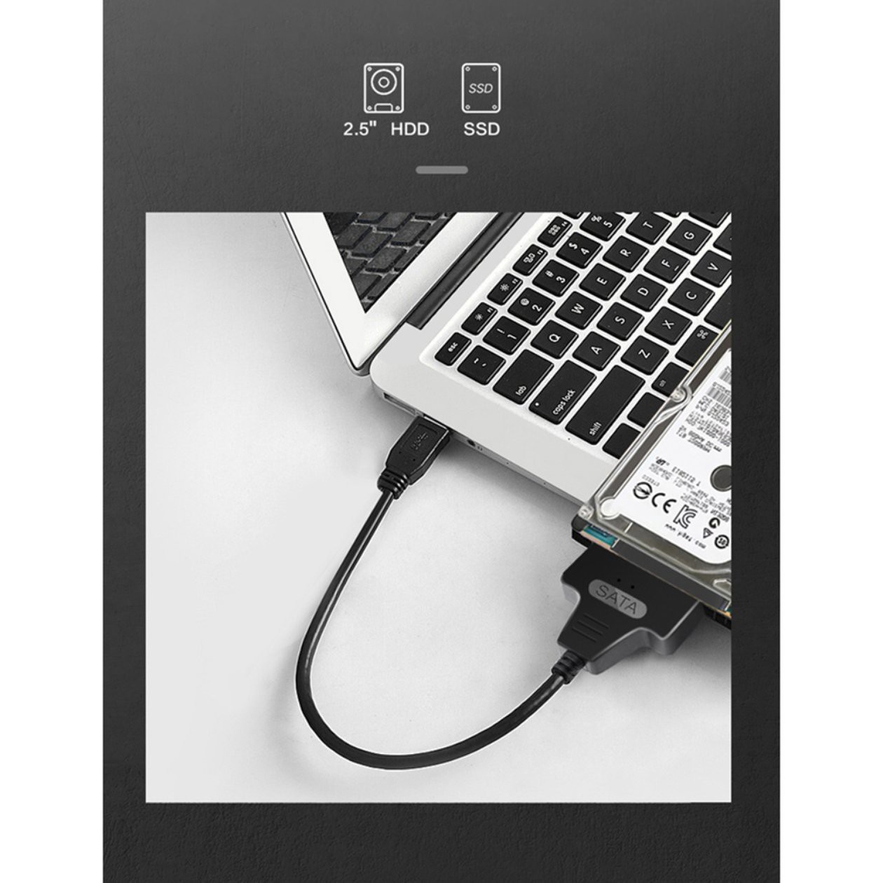 Dây Cáp Chuyển Đổi Ổ Cứng 2.5 Inch USB 3.0 Sang Sata Iii UASP 2TB | BigBuy360 - bigbuy360.vn