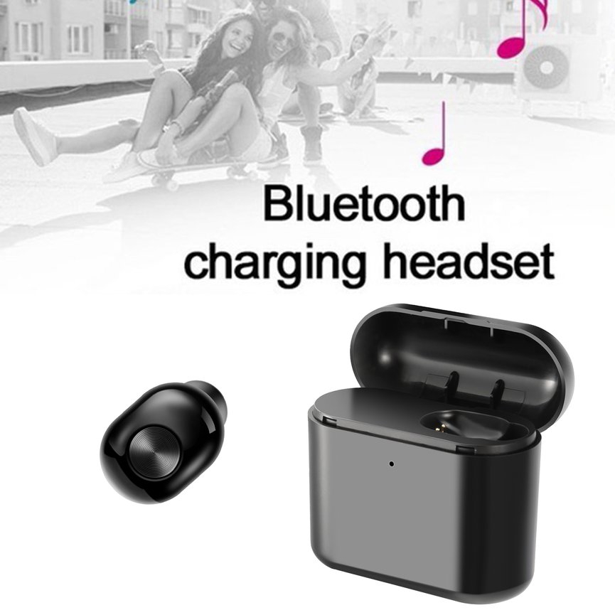 Tai Nghe Nhét Tai Bluetooth Không Dây 300mah Cho Iphone Android