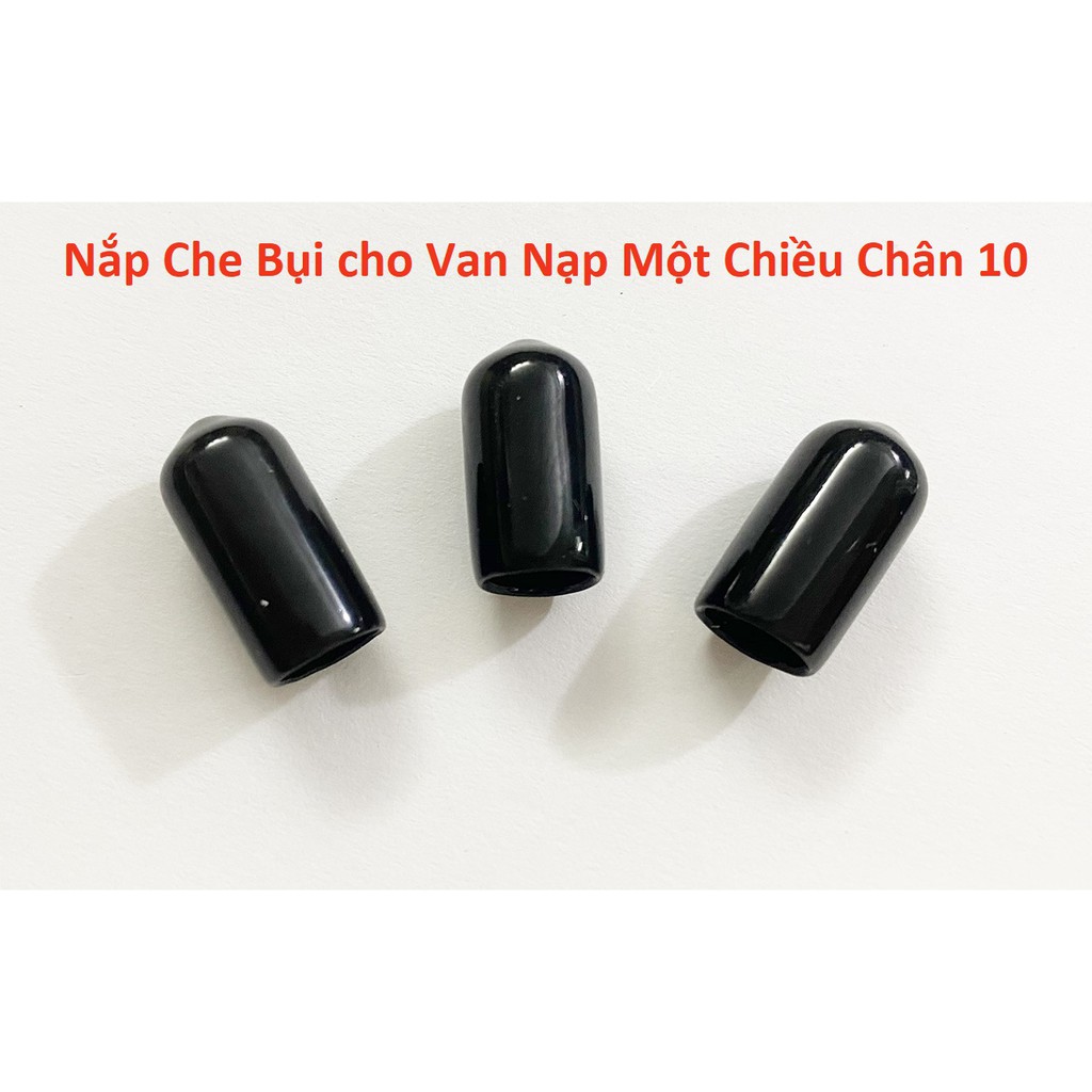 Combo 3 cái Nắp Che Bụi cho Van nạp một chiều chân 10mm - Van nạp 1 chiều chân 10 nắp đậy, đầu bịt, cao su bịt van